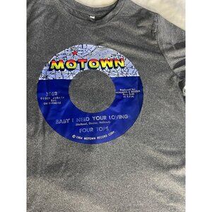 Motown Graphic Tee XL Four Tops "Baby I Need Your Loving" Design Heather Gray So